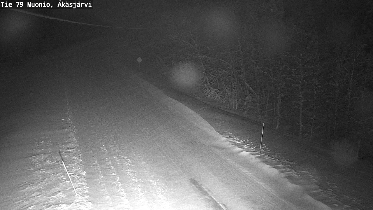 Weather Camera Image Väg 79 Muonio, Äkäsjärvi, Muonio, Lappi