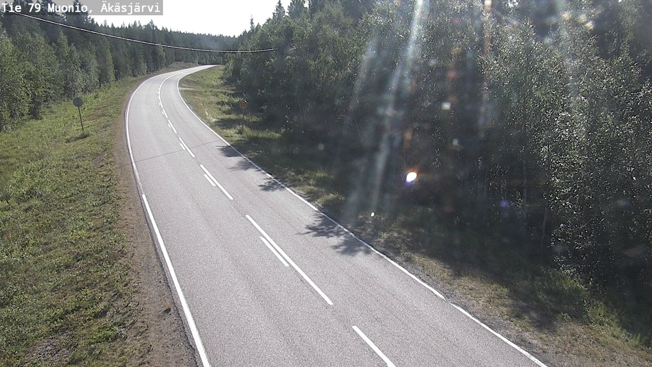 Weather Camera Image Road 79 Muonio, Äkäsjärvi, Muonio, Lappi