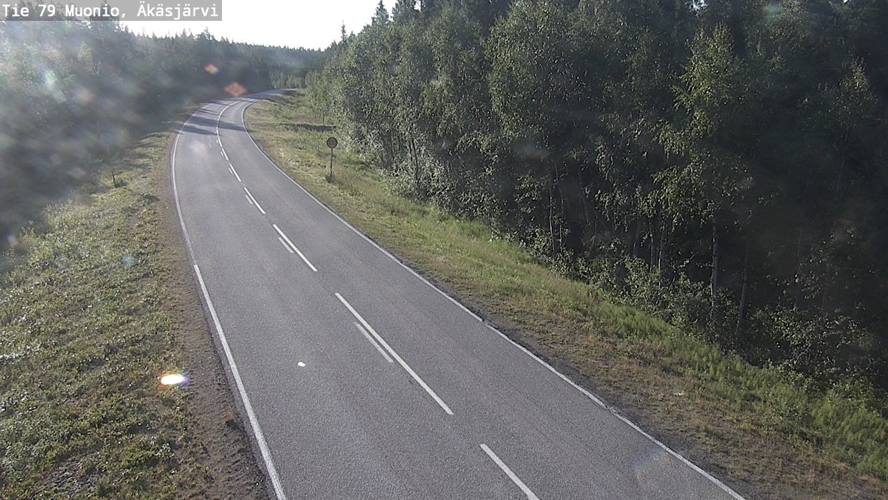 Weather Camera Image Road 79 Muonio, Äkäsjärvi, Muonio, Lappi