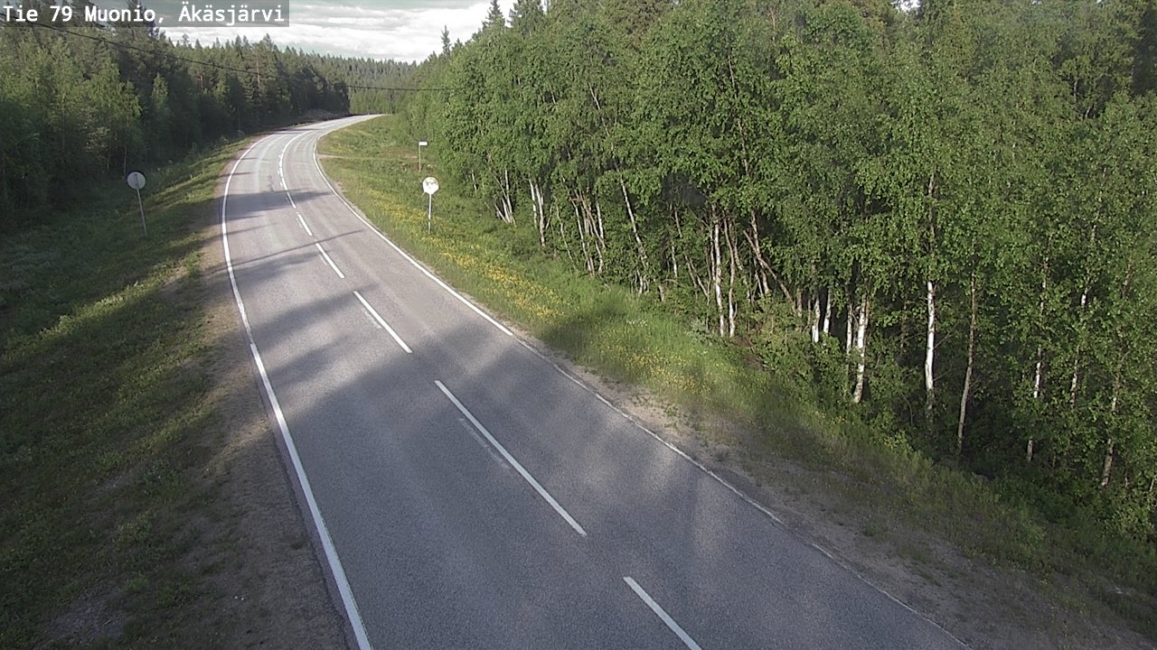Weather Camera Image Road 79 Muonio, Äkäsjärvi, Muonio, Lappi