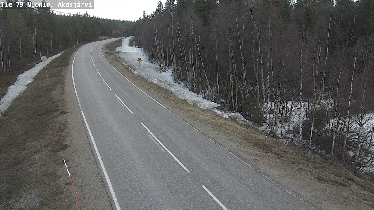 Weather Camera Image Road 79 Muonio, Äkäsjärvi, Muonio, Lappi