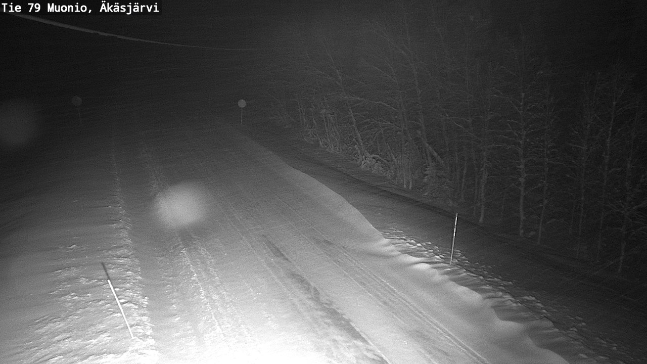 Weather Camera Image Väg 79 Muonio, Äkäsjärvi, Muonio, Lappi