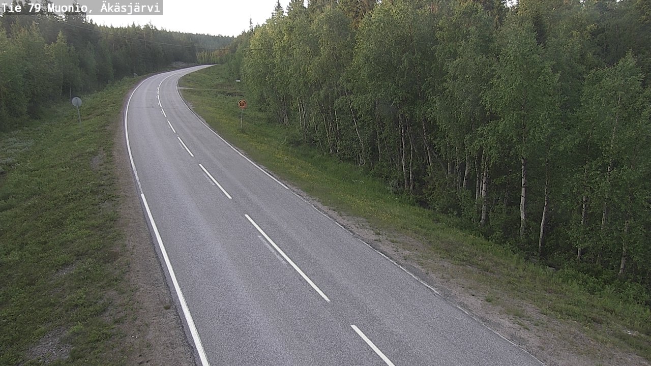 Weather Camera Image Road 79 Muonio, Äkäsjärvi, Muonio, Lappi