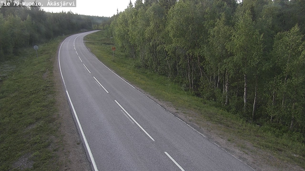 Weather Camera Image Road 79 Muonio, Äkäsjärvi, Muonio, Lappi