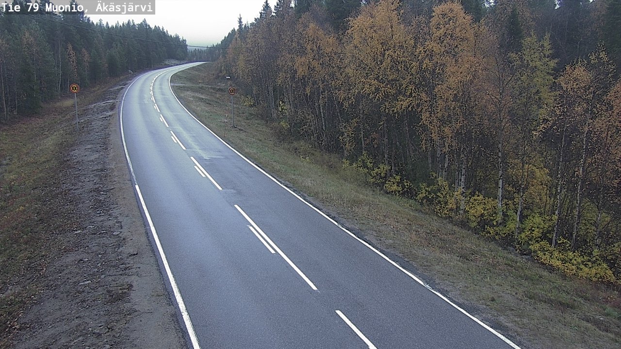 Weather Camera Image Road 79 Muonio, Äkäsjärvi, Muonio, Lappi