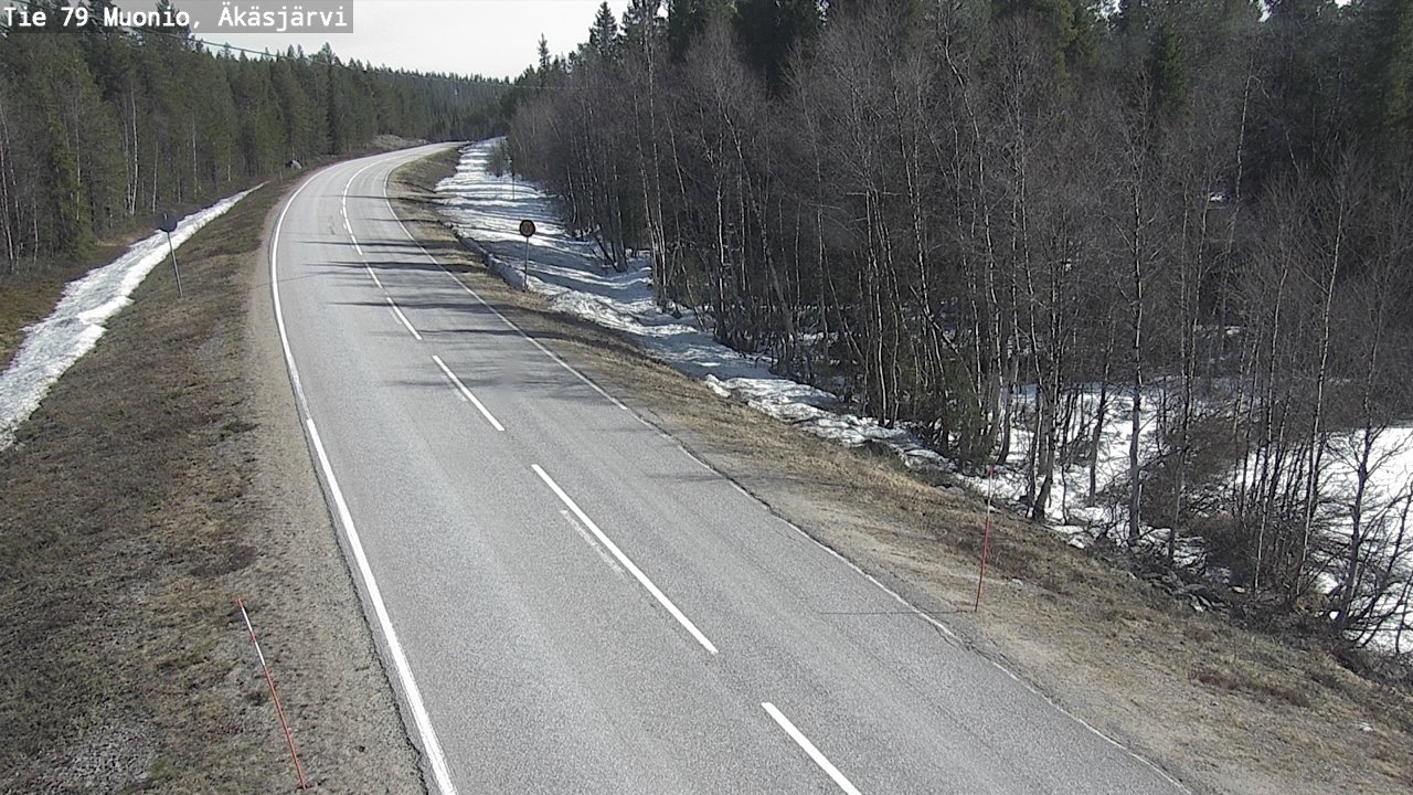 Weather Camera Image Road 79 Muonio, Äkäsjärvi, Muonio, Lappi