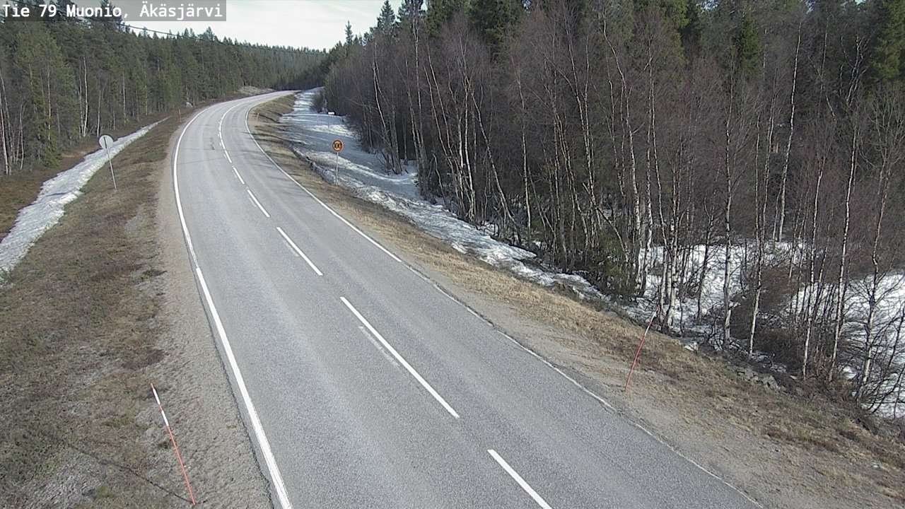 Weather Camera Image Road 79 Muonio, Äkäsjärvi, Muonio, Lappi