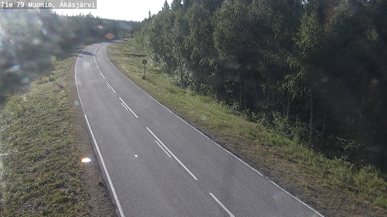 Weather Camera Image Road 79 Muonio, Äkäsjärvi, Muonio, Lappi