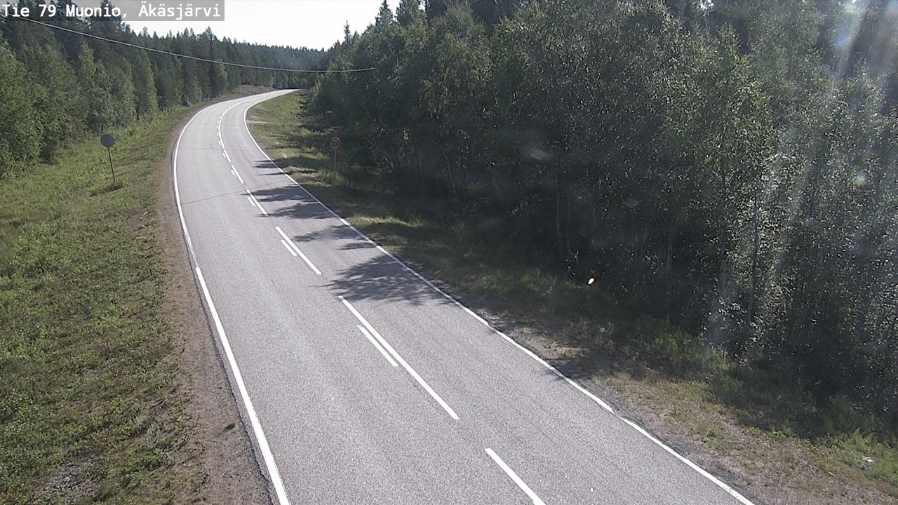 Weather Camera Image Väg 79 Muonio, Äkäsjärvi, Muonio, Lappi