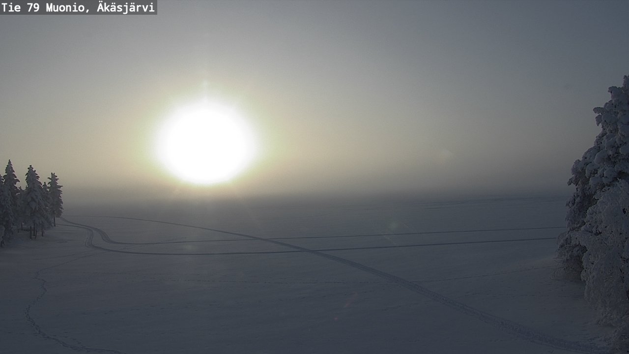 Weather Camera Image Road 79 Muonio, Äkäsjärvi, Muonio, Lappi