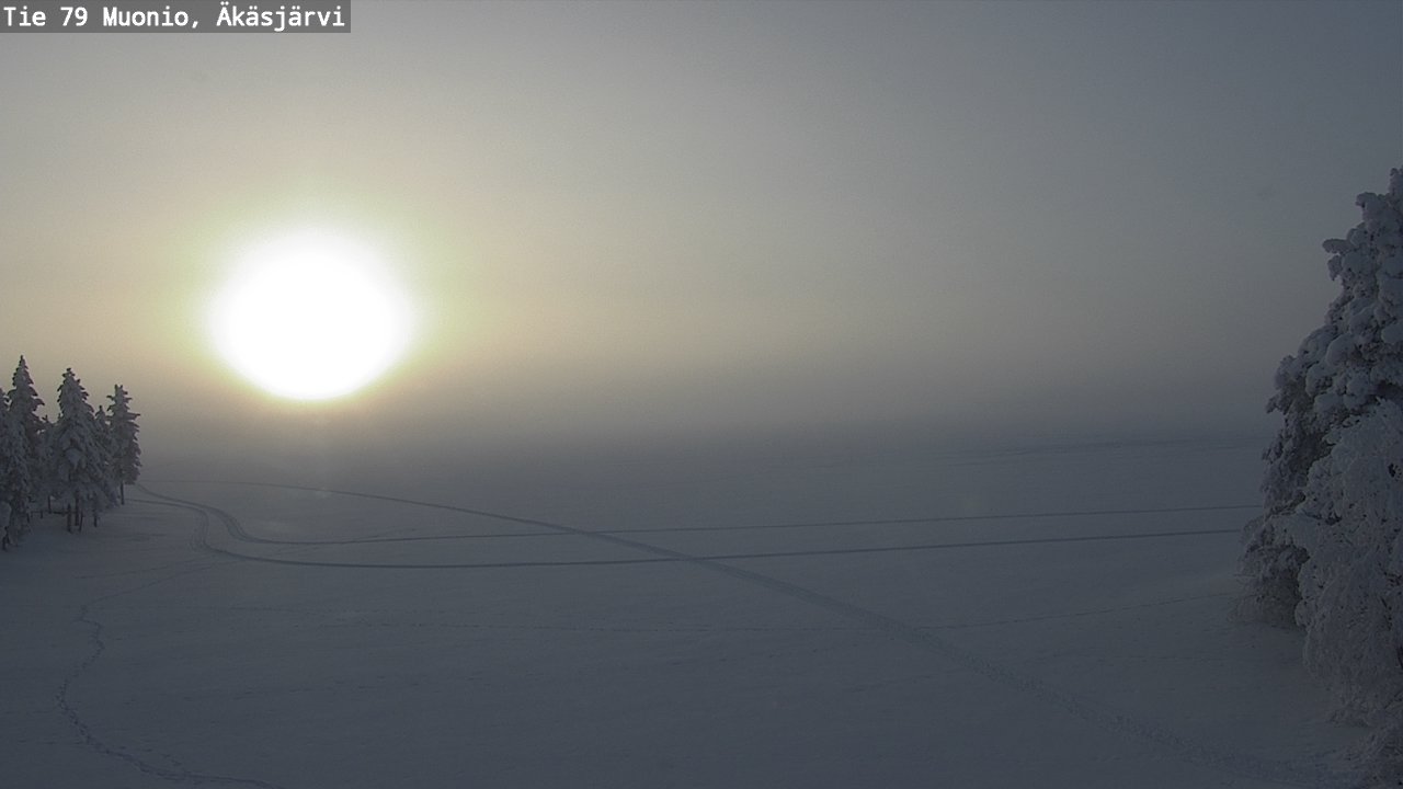 Weather Camera Image Road 79 Muonio, Äkäsjärvi, Muonio, Lappi