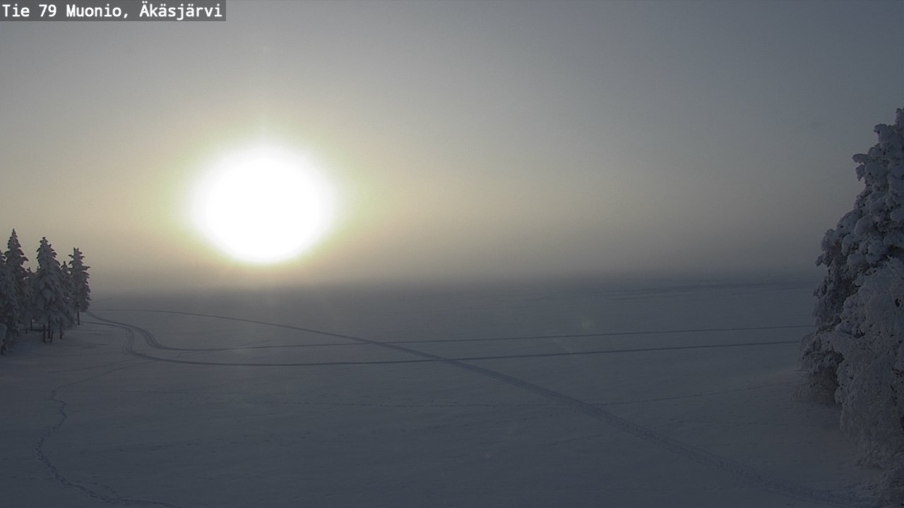 Weather Camera Image Road 79 Muonio, Äkäsjärvi, Muonio, Lappi