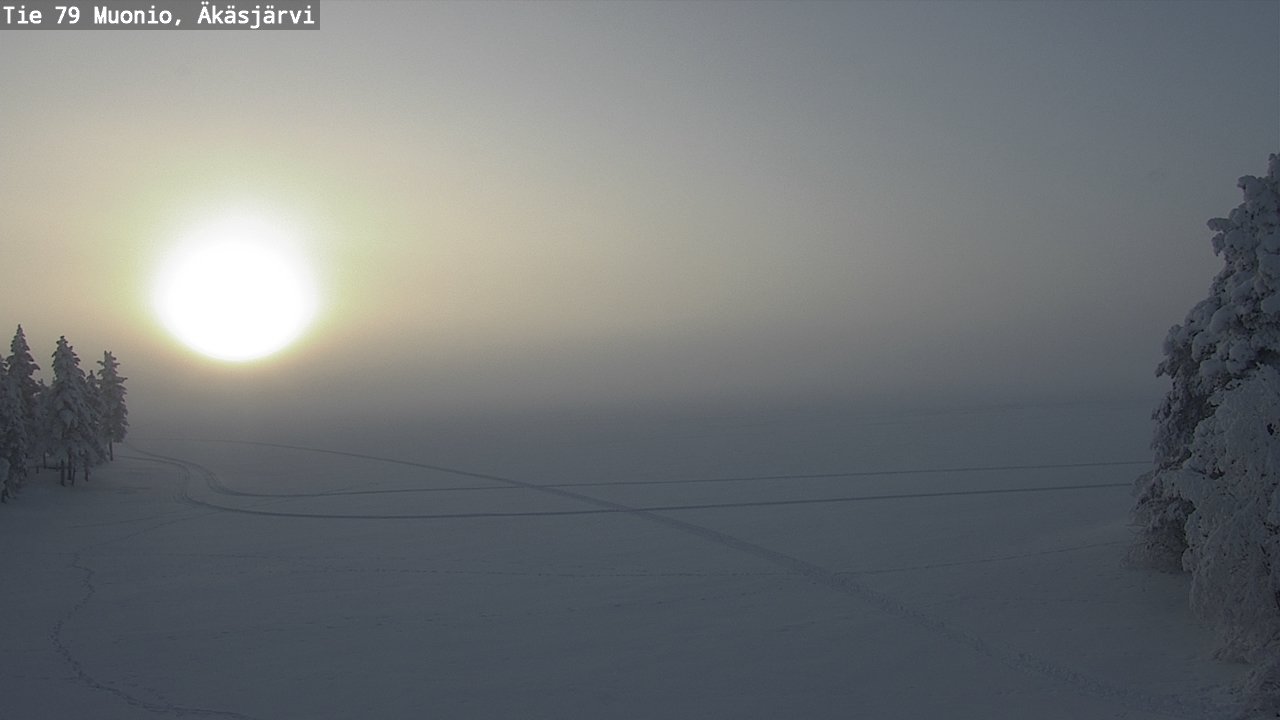 Weather Camera Image Road 79 Muonio, Äkäsjärvi, Muonio, Lappi