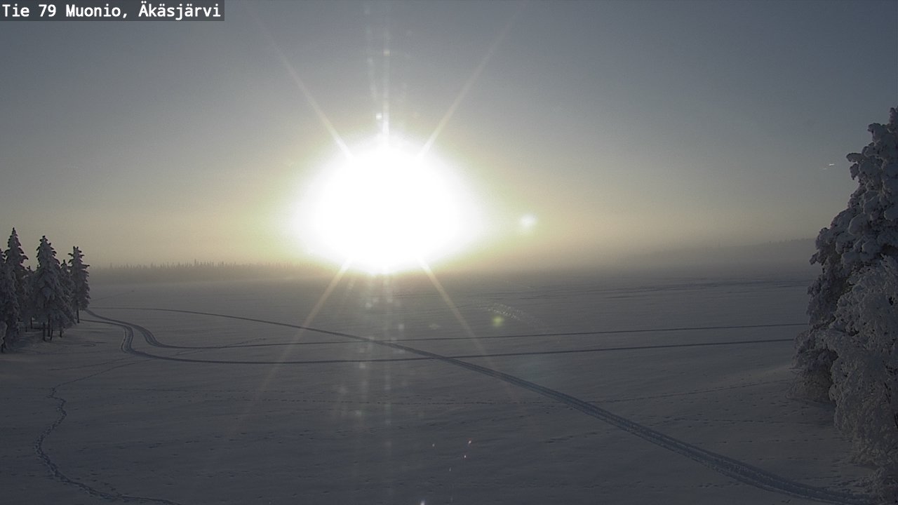 Weather Camera Image Road 79 Muonio, Äkäsjärvi, Muonio, Lappi