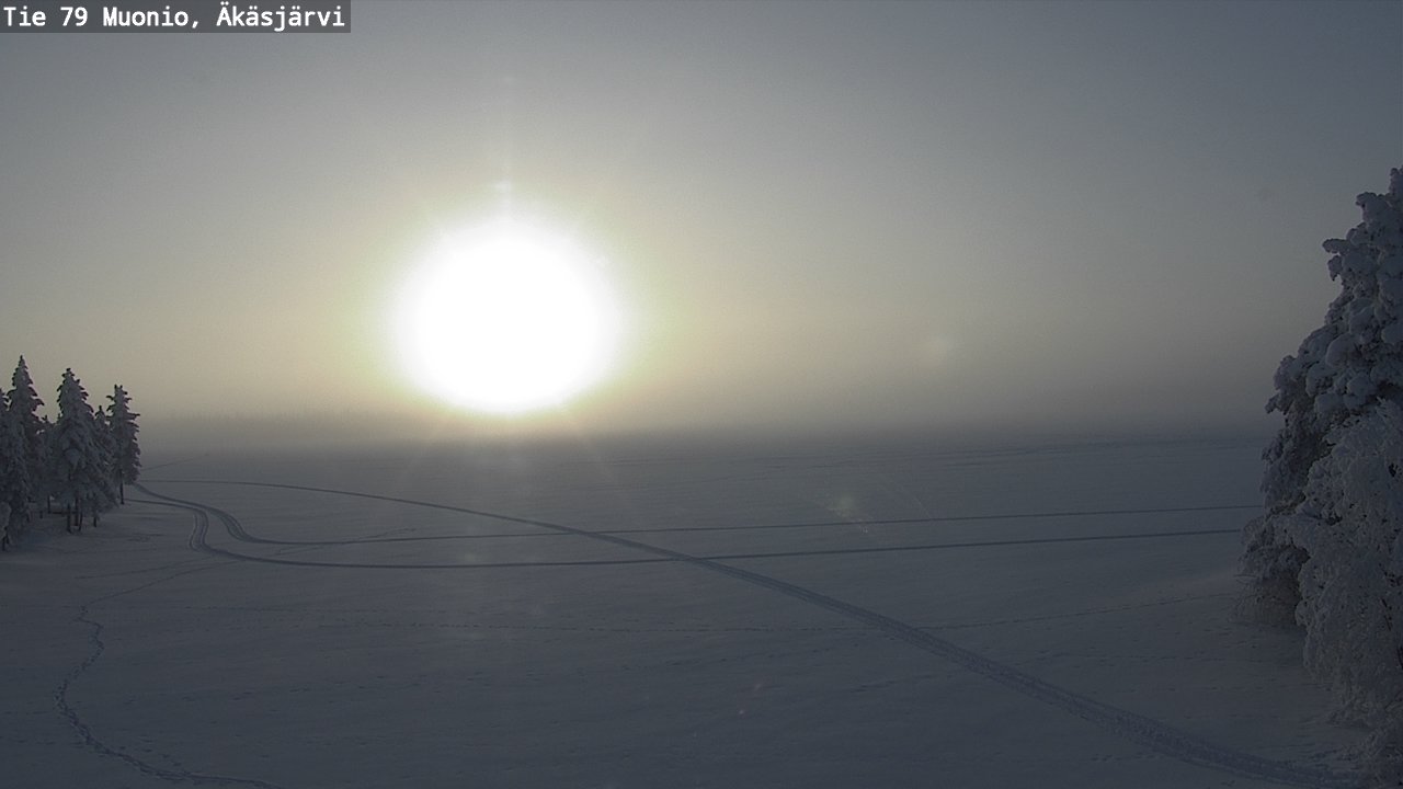 Weather Camera Image Road 79 Muonio, Äkäsjärvi, Muonio, Lappi