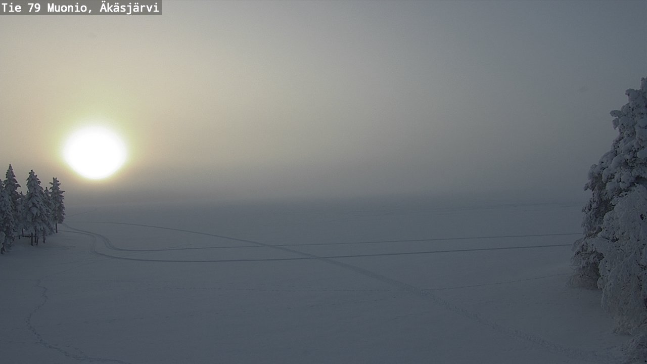 Weather Camera Image Road 79 Muonio, Äkäsjärvi, Muonio, Lappi