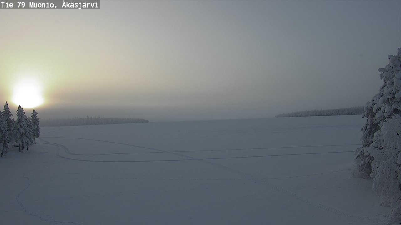 Weather Camera Image Road 79 Muonio, Äkäsjärvi, Muonio, Lappi