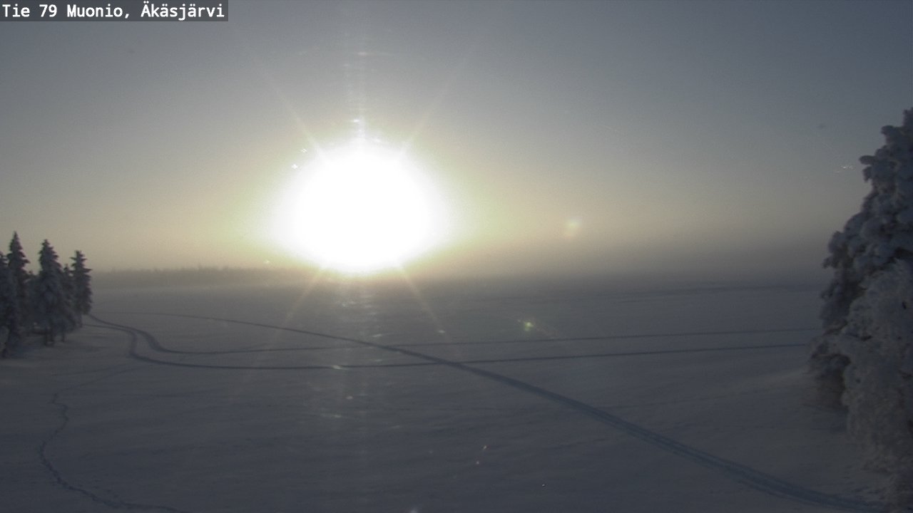 Weather Camera Image Road 79 Muonio, Äkäsjärvi, Muonio, Lappi