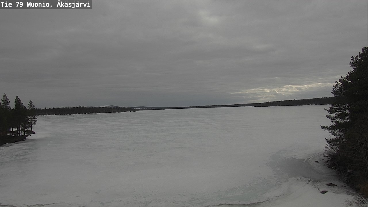 Weather Camera Image Road 79 Muonio, Äkäsjärvi, Muonio, Lappi