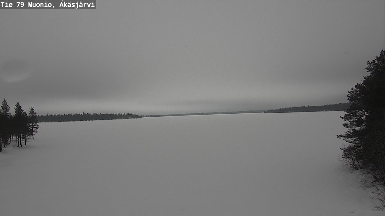 Weather Camera Image Road 79 Muonio, Äkäsjärvi, Muonio, Lappi