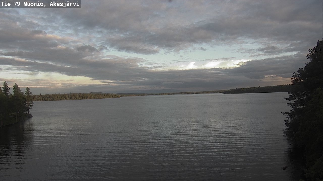 Weather Camera Image Road 79 Muonio, Äkäsjärvi, Muonio, Lappi