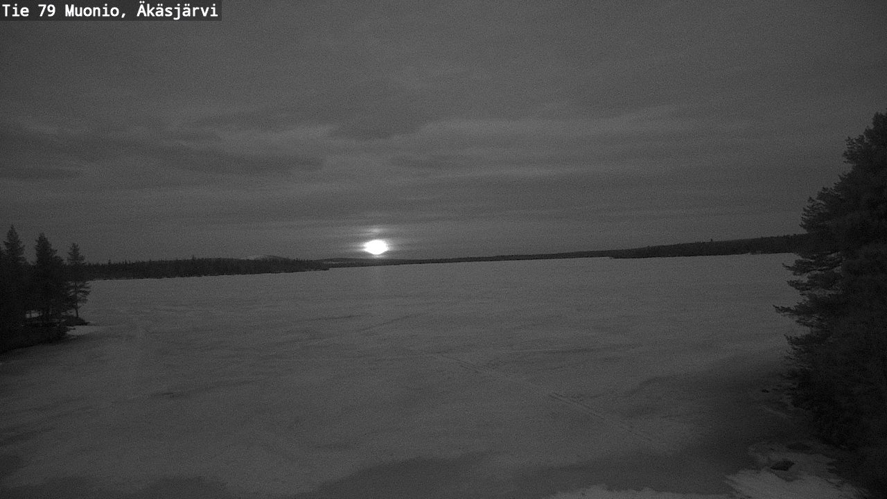 Weather Camera Image Väg 79 Muonio, Äkäsjärvi, Muonio, Lappi