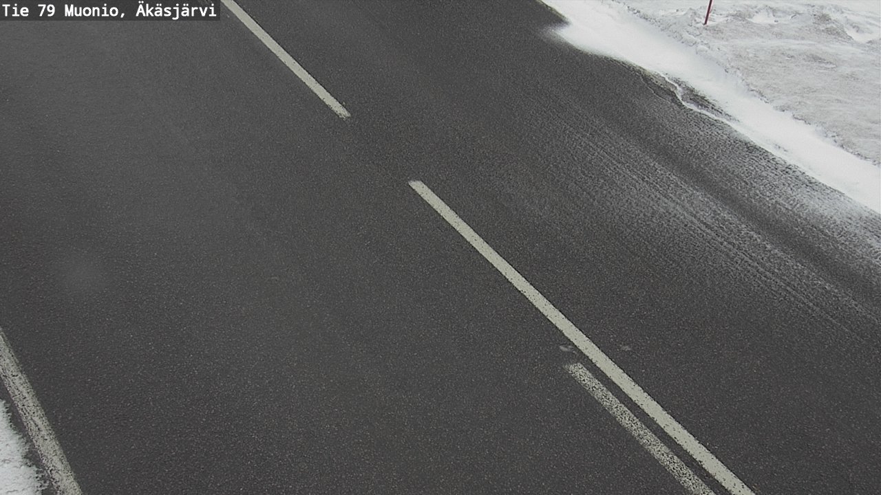 Weather Camera Image Road 79 Muonio, Äkäsjärvi, Muonio, Lappi