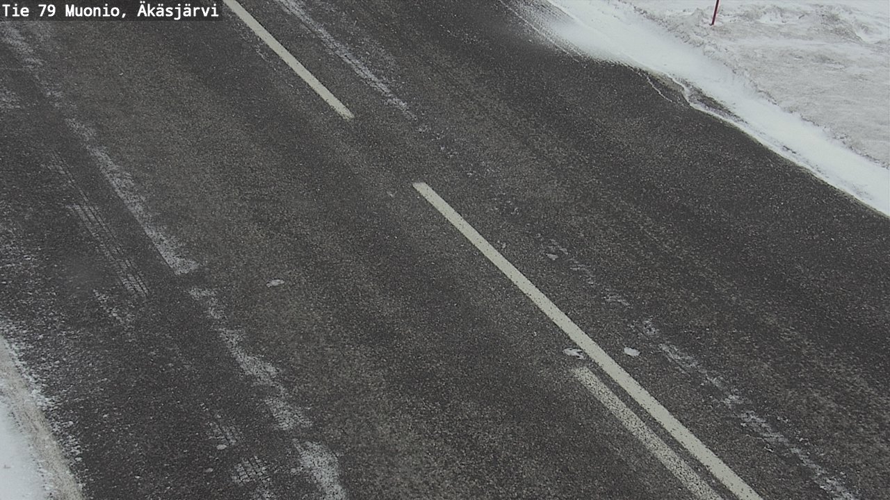 Weather Camera Image Road 79 Muonio, Äkäsjärvi, Muonio, Lappi