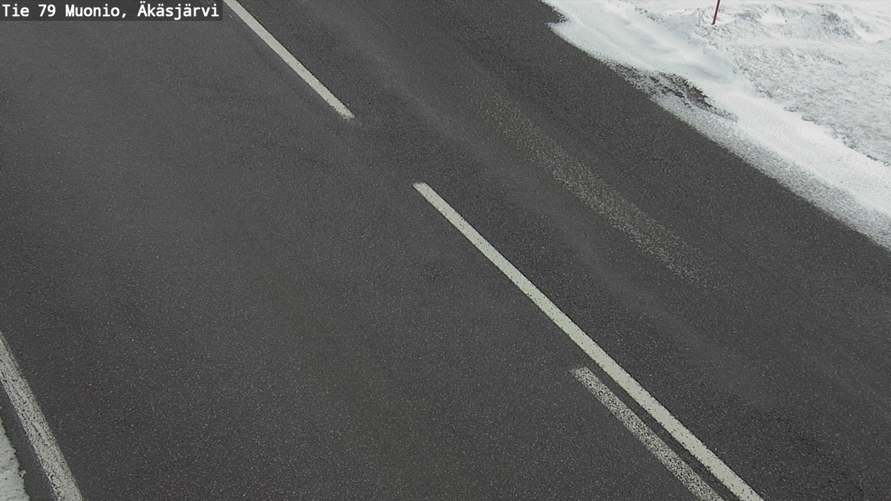 Weather Camera Image Väg 79 Muonio, Äkäsjärvi, Muonio, Lappi