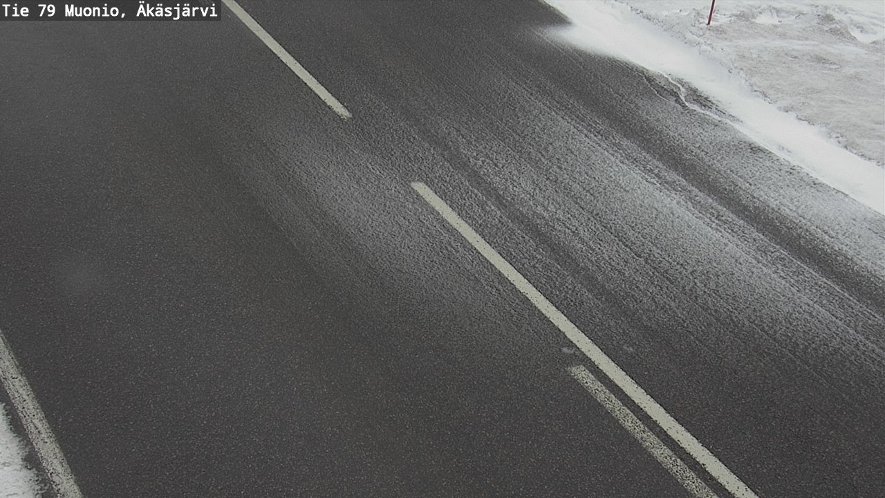 Weather Camera Image Road 79 Muonio, Äkäsjärvi, Muonio, Lappi