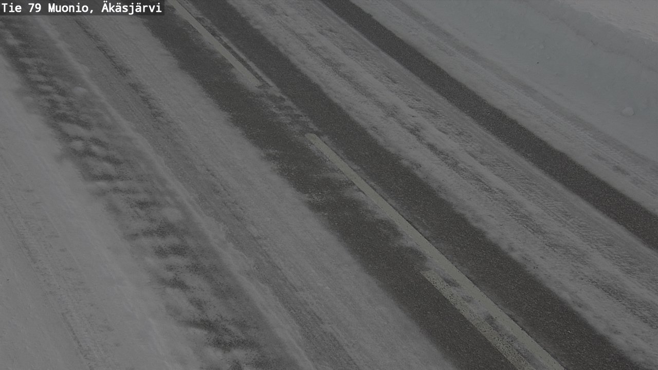 Weather Camera Image Road 79 Muonio, Äkäsjärvi, Muonio, Lappi