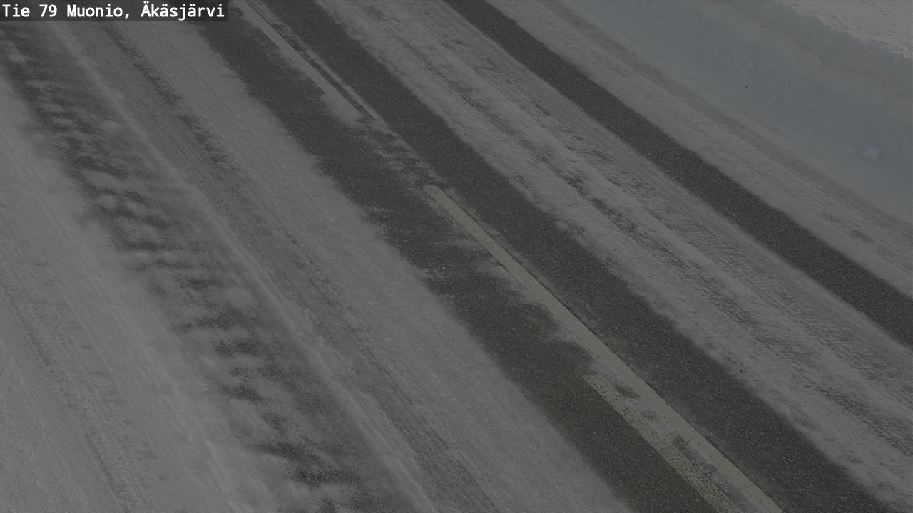 Weather Camera Image Road 79 Muonio, Äkäsjärvi, Muonio, Lappi