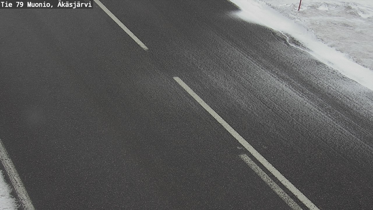 Weather Camera Image Road 79 Muonio, Äkäsjärvi, Muonio, Lappi