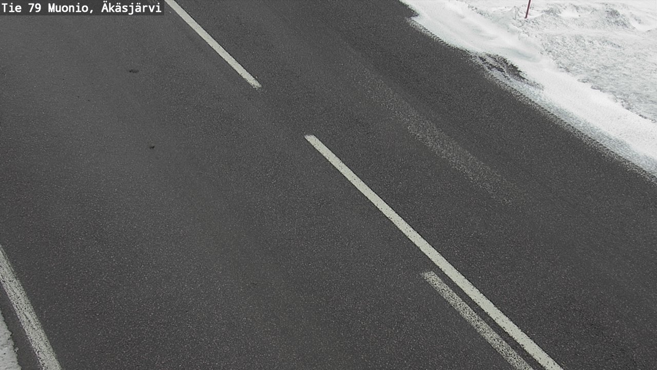 Weather Camera Image Väg 79 Muonio, Äkäsjärvi, Muonio, Lappi