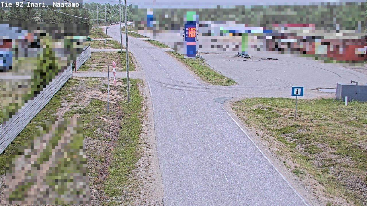 Kelikamerat Kuva Tie 92 Inari, Näätämö, Inari, Lappi