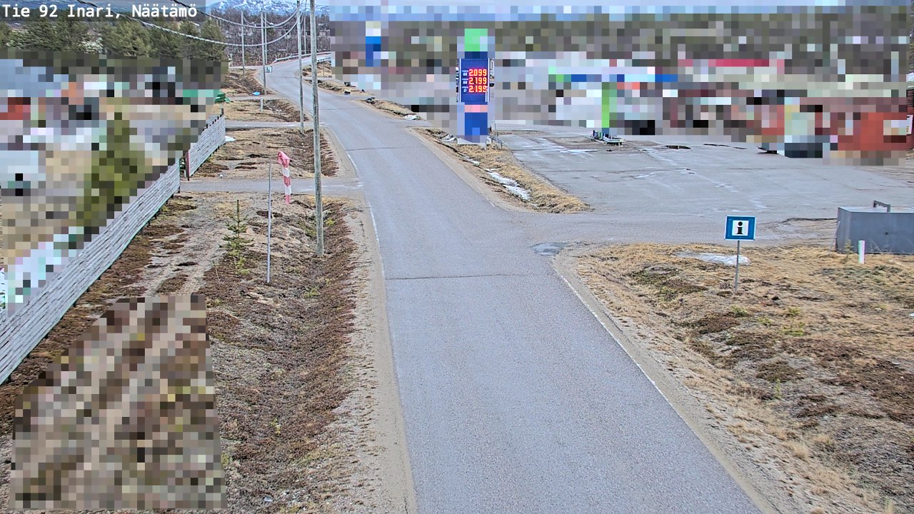 Kelikamerat Kuva Tie 92 Inari, Näätämö, Inari, Lappi