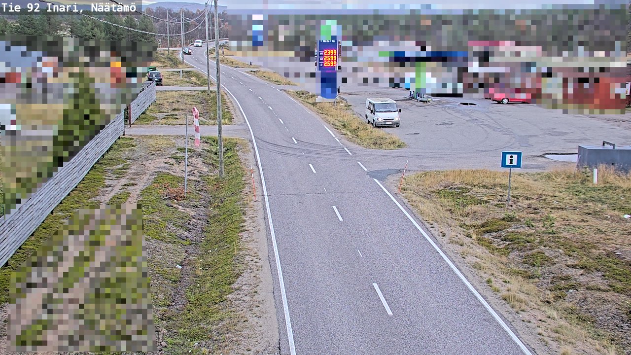 Kelikamerat Kuva Tie 92 Inari, Näätämö, Inari, Lappi