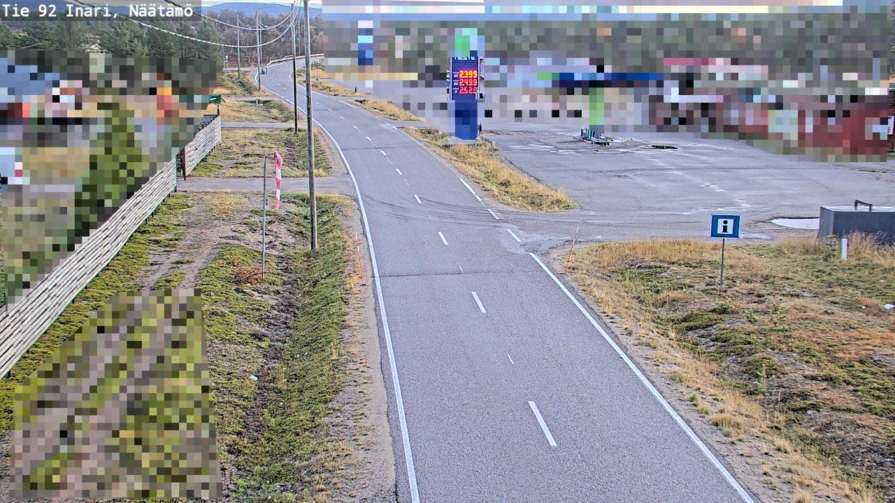 Kelikamerat Kuva Tie 92 Inari, Näätämö, Inari, Lappi
