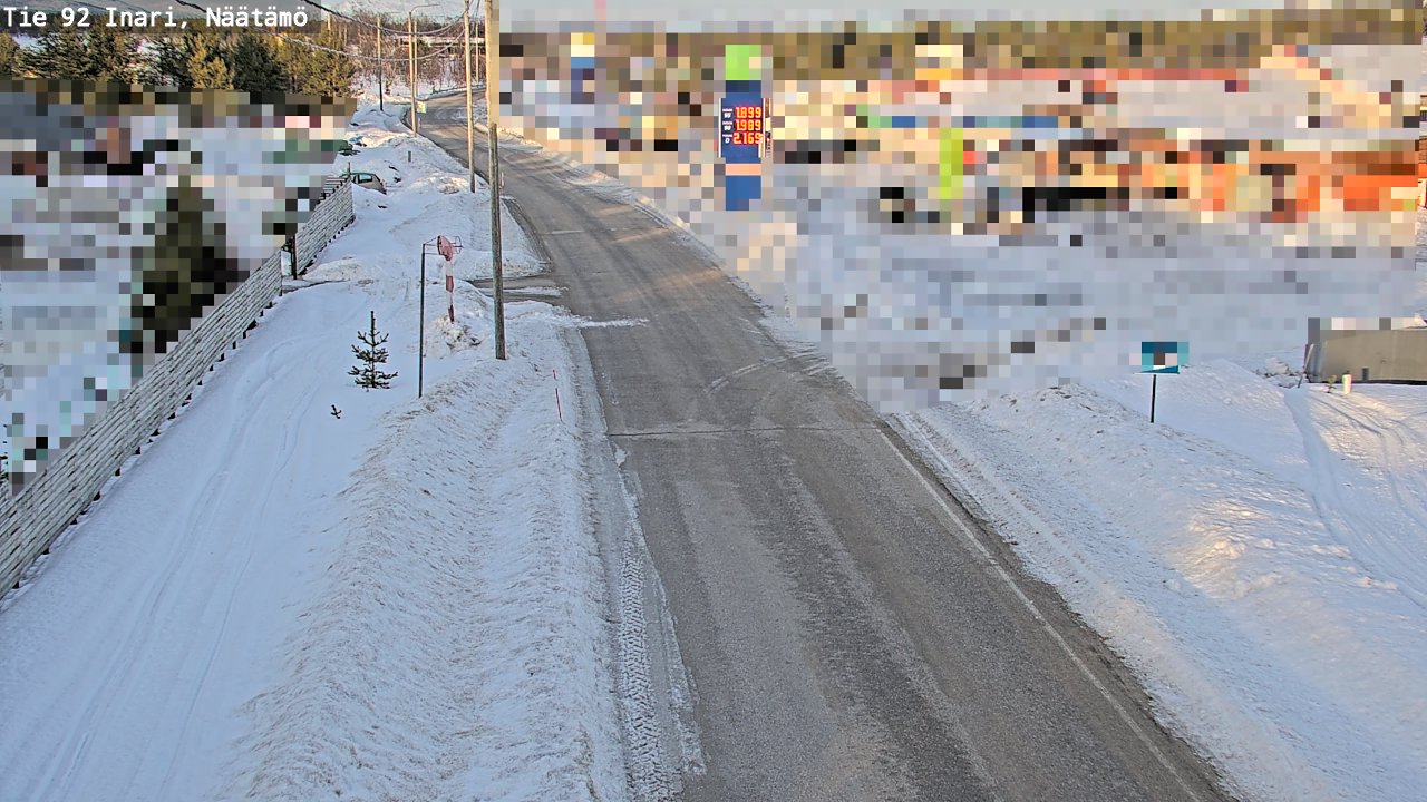 Kelikamerat Kuva Tie 92 Inari, Näätämö, Inari, Lappi