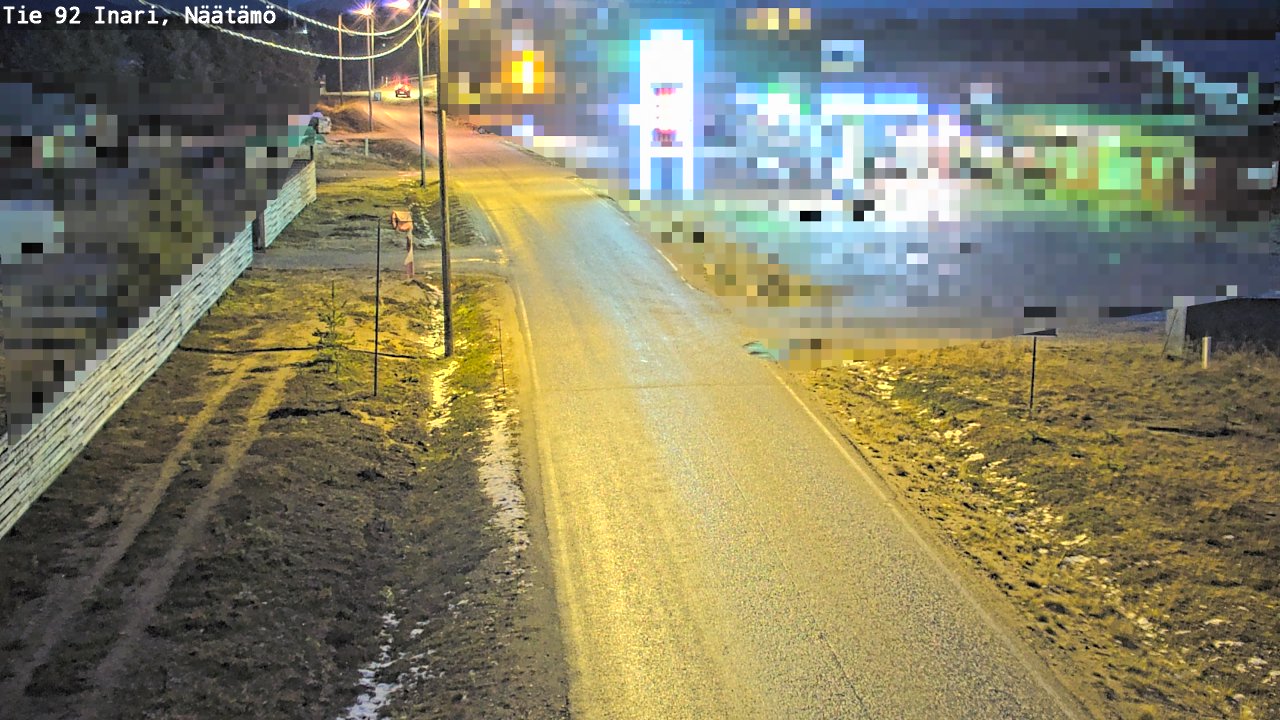 Kelikamerat Kuva Tie 92 Inari, Näätämö, Inari, Lappi