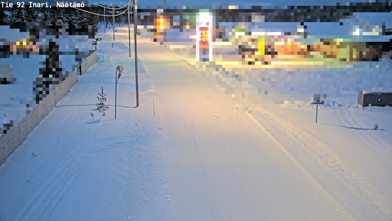 Weather Camera Image Road 92 Inari, Näätämö, Inari, Lappi