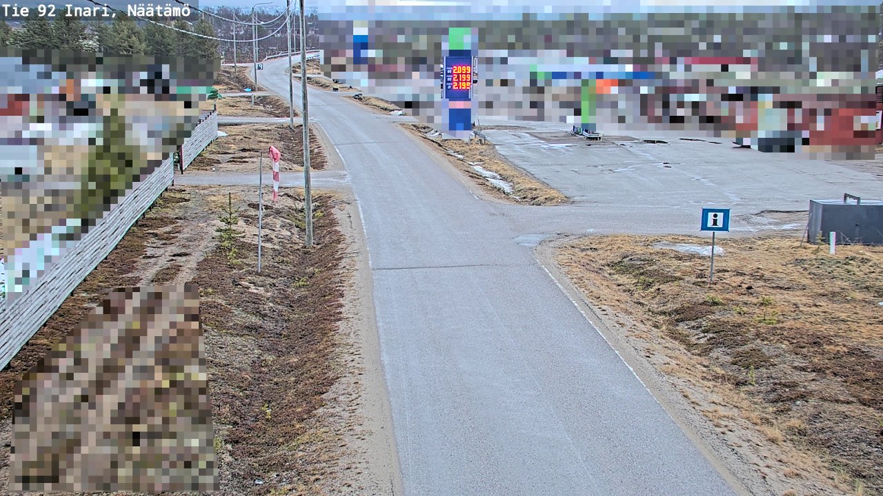 Kelikamerat Kuva Tie 92 Inari, Näätämö, Inari, Lappi