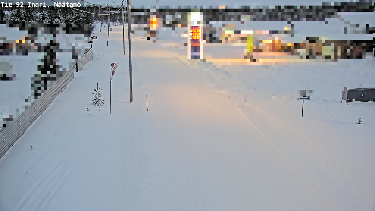 Weather Camera Image Road 92 Inari, Näätämö, Inari, Lappi