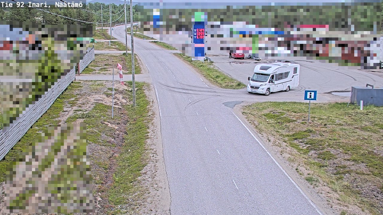Kelikamerat Kuva Tie 92 Inari, Näätämö, Inari, Lappi