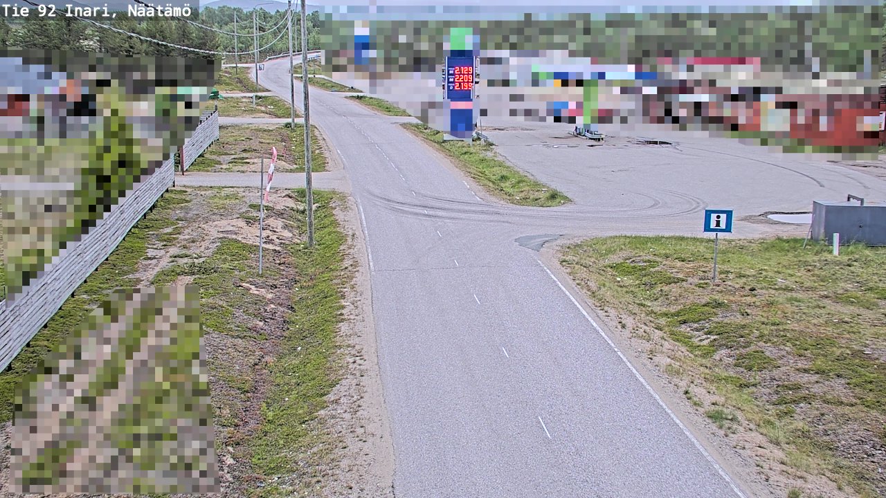 Kelikamerat Kuva Tie 92 Inari, Näätämö, Inari, Lappi