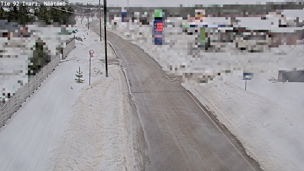 Weather Camera Image Väg 92 Enare, Näätämö, Inari, Lappi