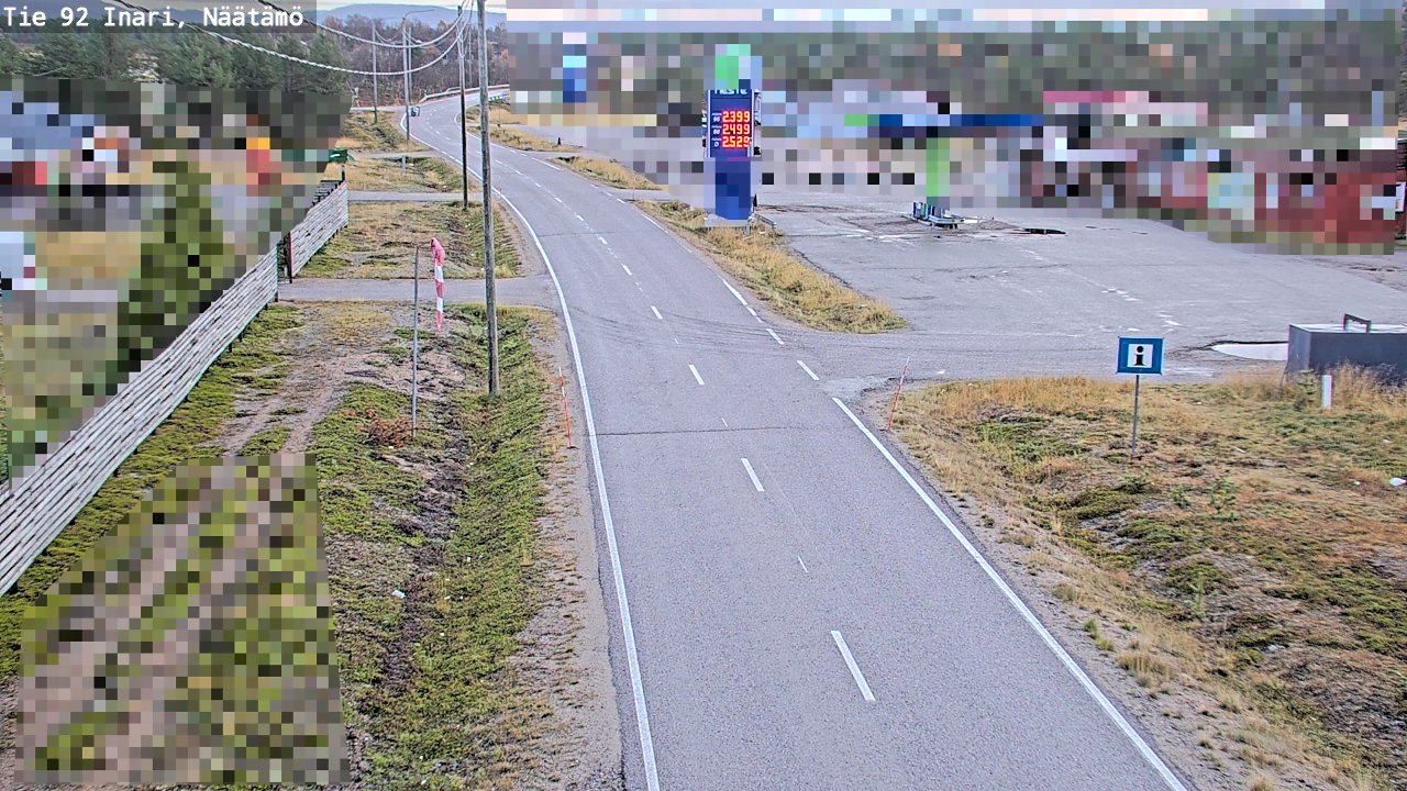 Kelikamerat Kuva Tie 92 Inari, Näätämö, Inari, Lappi