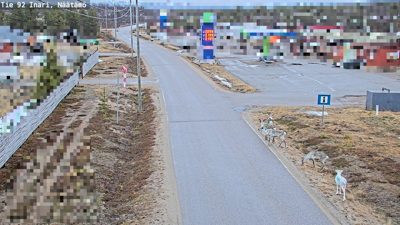 Kelikamerat Kuva Tie 92 Inari, Näätämö, Inari, Lappi