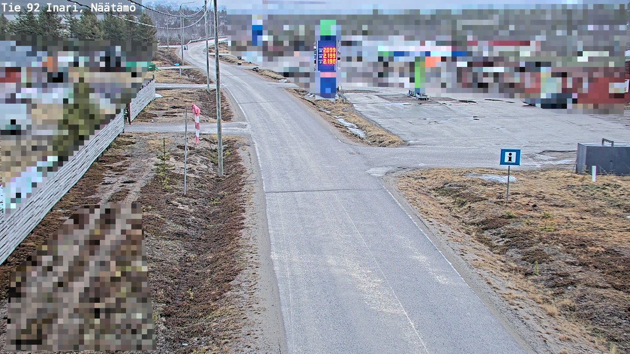 Kelikamerat Kuva Tie 92 Inari, Näätämö, Inari, Lappi