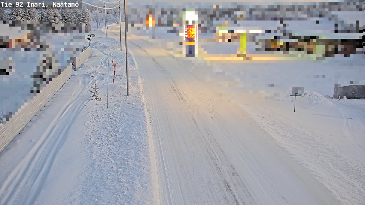 Weather Camera Image Road 92 Inari, Näätämö, Inari, Lappi